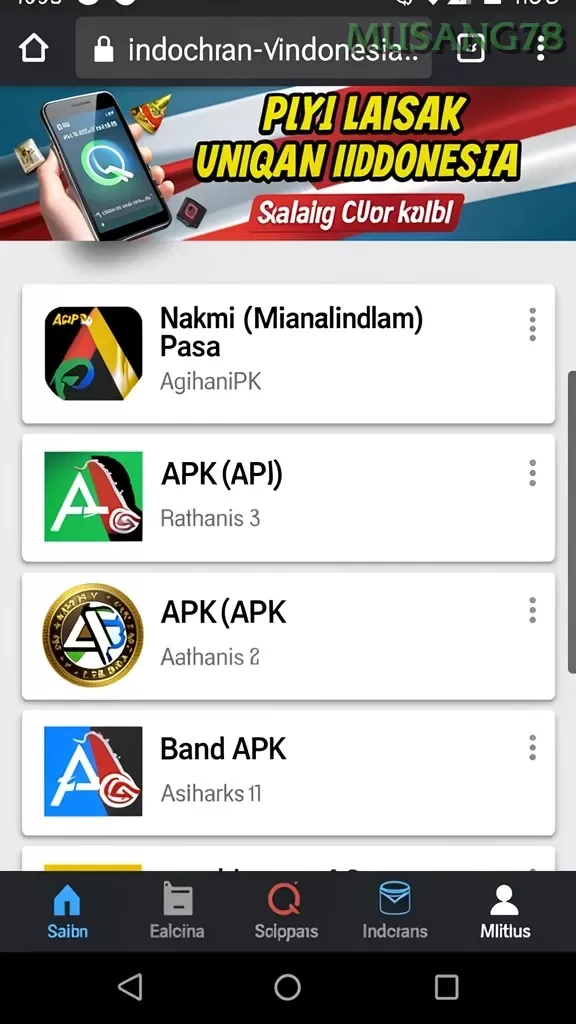 Cuplikan layar HOKITERUS88 — halaman utama